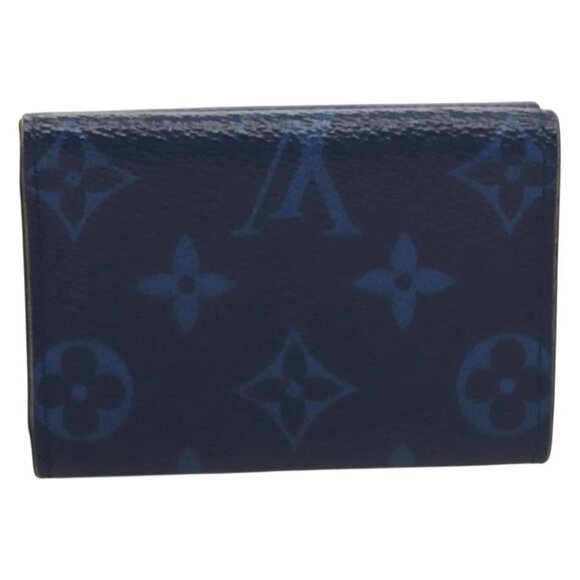 LOUIS VUITTON Taigalama Discovery Compact wallet Wallet Blue M67620 Auth 134375 - Picture 2 of 16